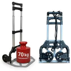 Relaxdays Sackkarre klappbar bis 70 kg Silber