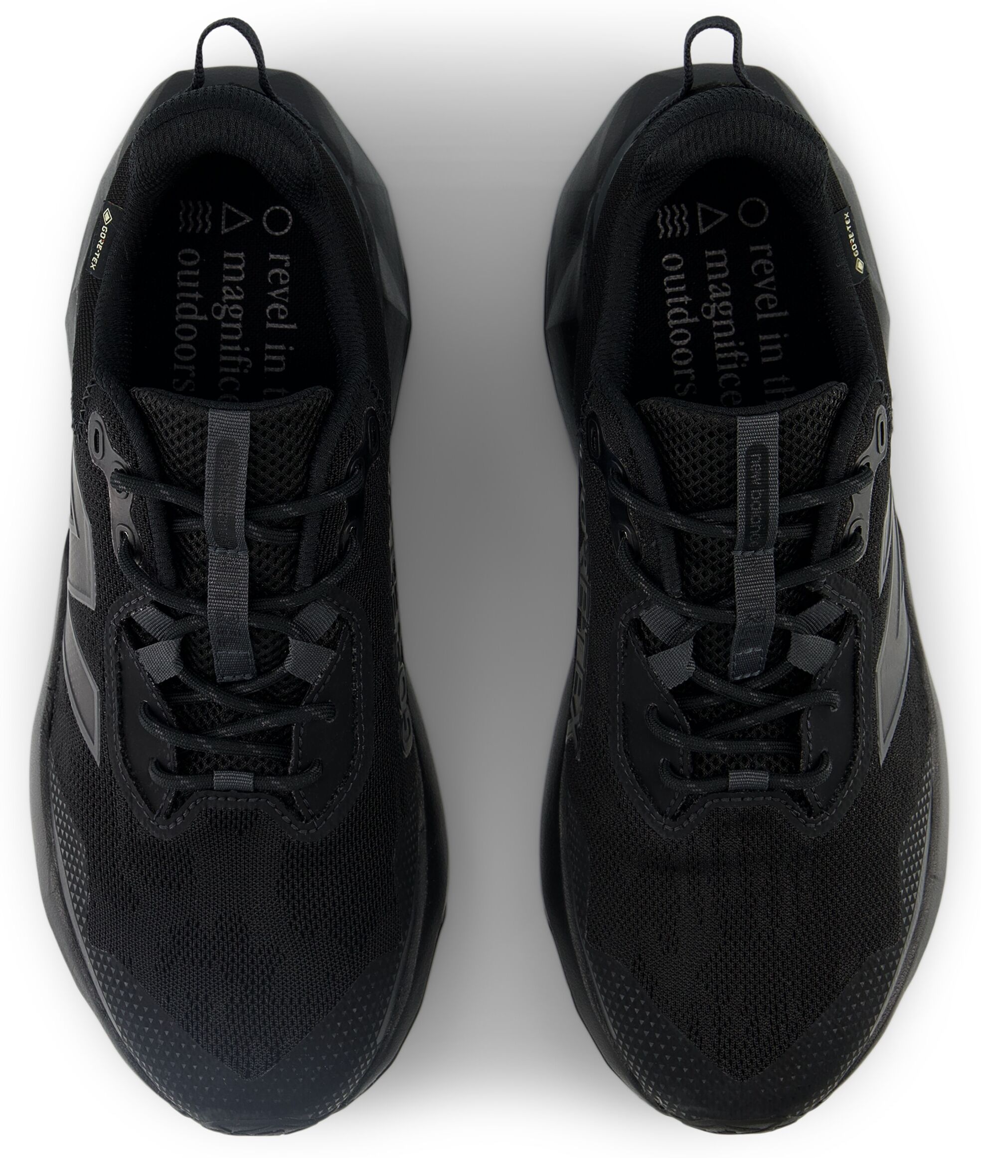 Trailrunningschuh NEW BALANCE "NITREL Gore Tex", Herren, Gr. 42,5, schwarz, Synthetik, Textil, Schuhe Trailrunningschuh, Trailrunning-Schuhe, wasserdicht schwarz 42,5