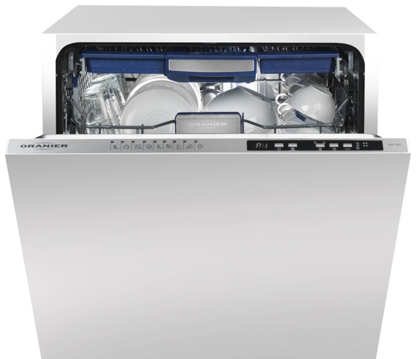 Oranier GAVI 7592, Voll integriert, Standardgröße (60 cm), Silber, Tasten, LED, Tiefer, höher