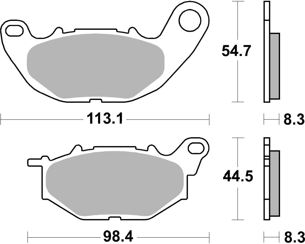 Bremsbelagsatz BREMBO 07YA52CC
