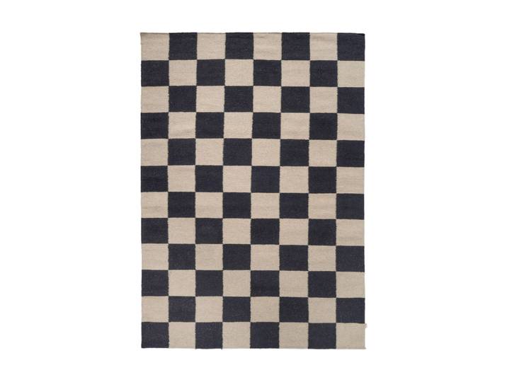 Classic Collection Tapis Squares Noir-beige, 250x350 cm