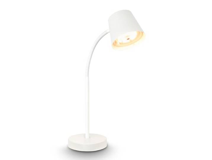 BRILONER - Lampe de table LED sans fil tactile\, orientable\, pivotante\, batterie et source lumineuse interchangeables\, lampe de chevet\, lampe de bureau et lecture\, Home Office\, 38\,5cm\, Blanc