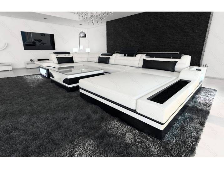 Sofa Mezzo U-Form in Leder