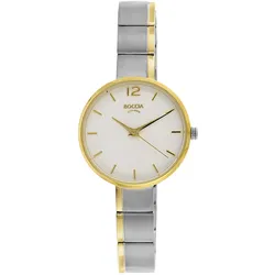 Boccia 3308-05 Damen-Armbanduhr Quarz Titan Zweifarbig