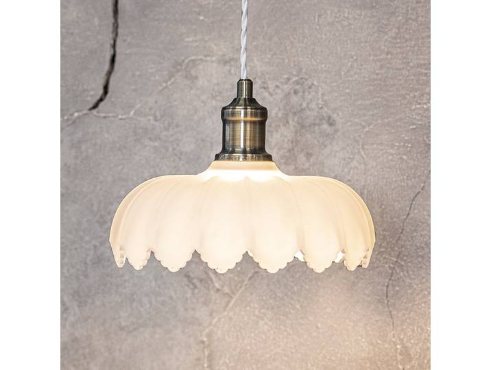 Kurage Hanglamp Antique Brass/White - Markslöjd - Woonkamer - Glas - Rond