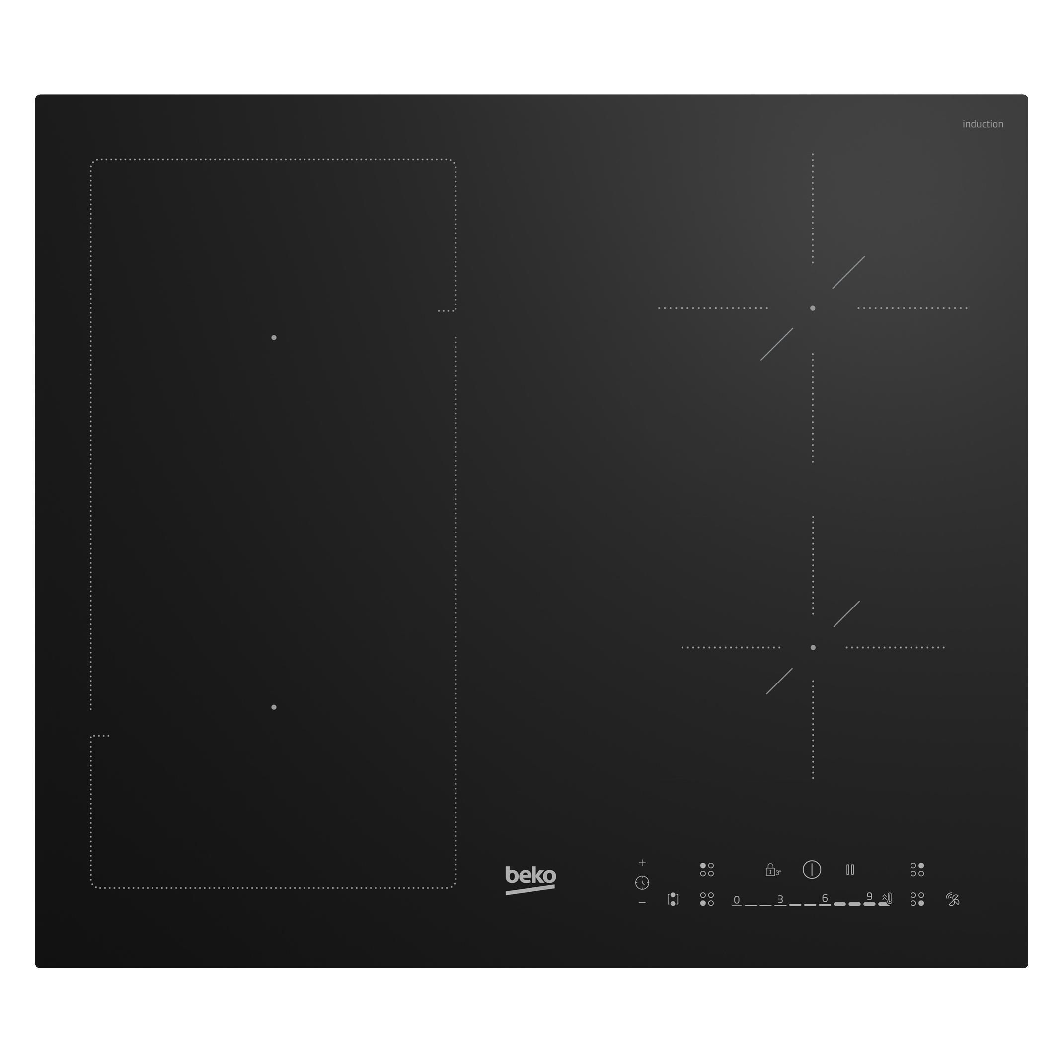Beko Płyta grzewcza Płyta indukcyjna XHII 64600SAFT (59 cm, Induktionskochfeld) (7757189020)