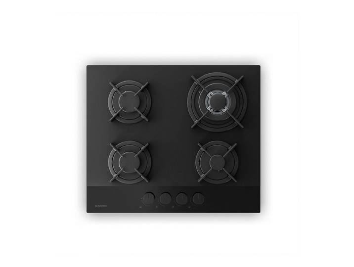 Klarstein Gas-Kochfeld Velaire Gaskochfeld 4-flammig 8000W 60cm Erdgas/LPG elektr. Zündung 10047376, Einbau-Gasherd Kochplatte 4 Brenner mit Aluminium & Flammenausfall