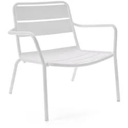 Lounge Sessel Malaga Aluminium weiß 76.7x72.5x69.3 cm