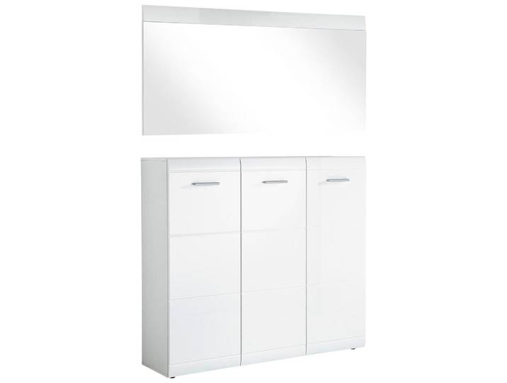 Carryhome Garderobe, Weiss, Holzwerkstoff, 2-teilig, 134x200x36 cm, Garderobe, Garderobensets & -serien, Garderoben-Set