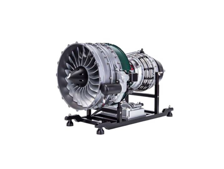 Bausatz Für Ein Turbofan-Triebwerk Modell Eines Zivilen Passagierflugzeugs Metallmodell eines zweirotorigen Axialstrahlturbotriebwerks mit hohem Kanaldurchmesser im Maßstab 1:10 zum Zusammenbau(1000+）