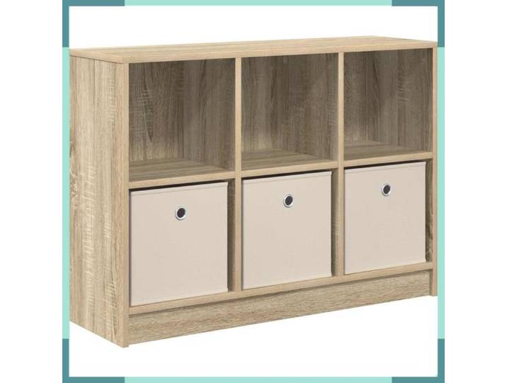 FHE Buffet Sonoma - Bois d'ingénierie - Rangement - Intérieur - Chêne - 88 5x27 5x63 5 cm