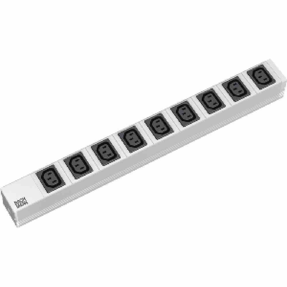 Bachmann 19-inch stopcontactdoos, 9-voudig, koudgewaterd, type C13/Schuko