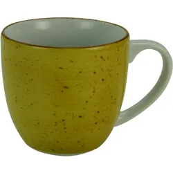 Henkelbecher VINTAGE (BHT 12,50x9x8,50 cm) - gelb - BHT 12,50x9x8,50 cm