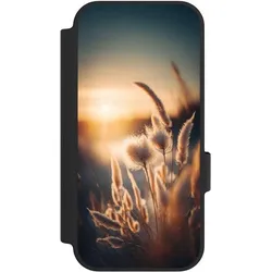 Nivocase Klapphülle für Google Pixel 10 Handyhülle aus Kunst Leder NIVOflip schwarz Natur Sonne Pampasgras (Google Pixel 10), Smartphone Hülle, Schwarz