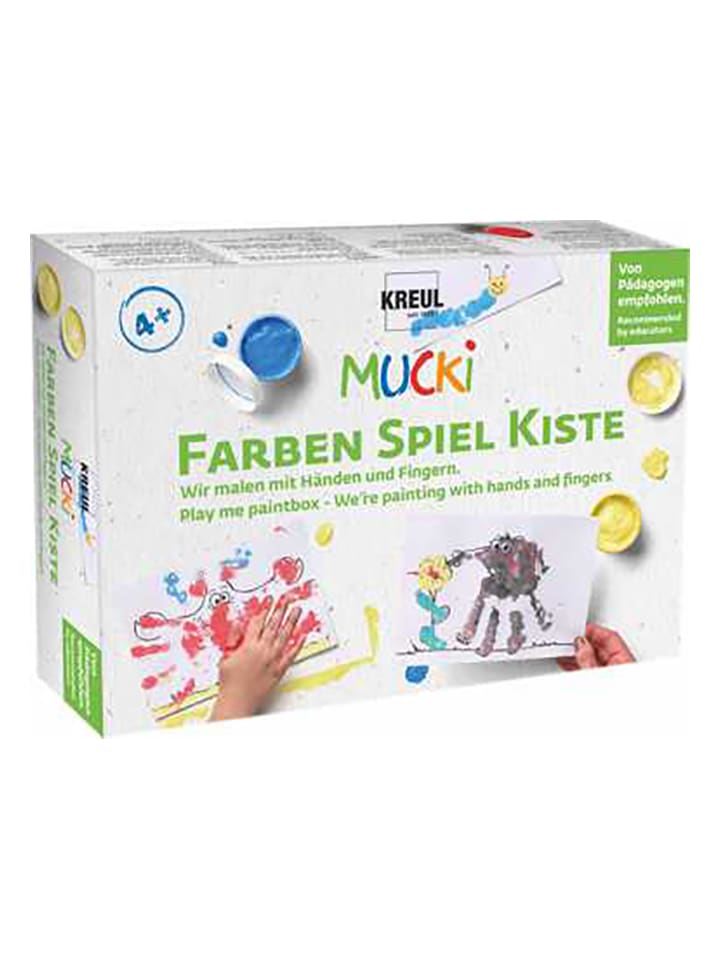 KREUL Kreativset "FarbenSpielKiste - Wir malen mit Händen und Fingern" - ab 4 Jahren - onesize