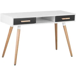 SCHREIBTISCH weiß/grau 120/45/75 cm Frisco