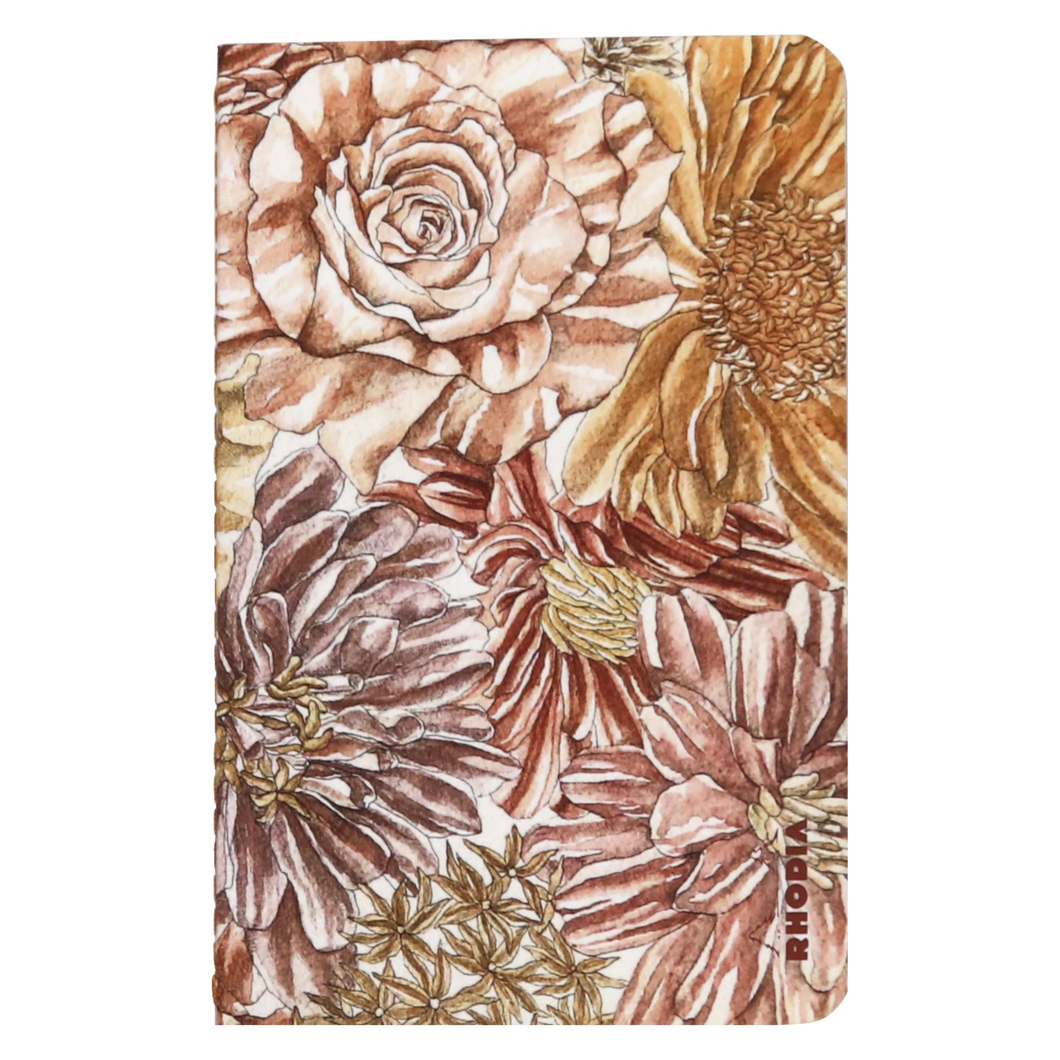 Rhodia Orange Botanik, Notizheft (9x14 cm, Liniert) (120028C)