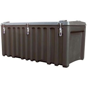 CEMO Fahrzeugbox CEMbox, 8490, anthrazit, aus Kunststoff, 750 l, spritzwassergeschützt & abschließbar, 170 x 80 x 84 cm