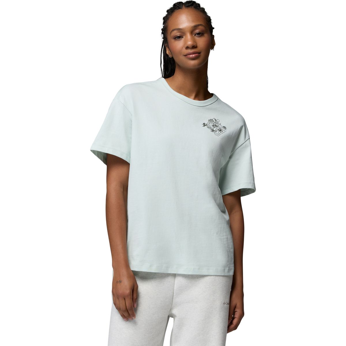Columbia Women's CSC Heavyweight Graphic T-shirt tea light, wintery excitement (309) XS 215496-2154961-309-XS