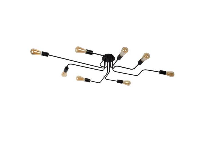 Plafonnier en métal 8 lumières L150cm