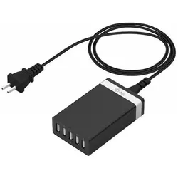 i-tec Smart Charger (52 W, 6 Ports), USB Ladegerät, Schwarz