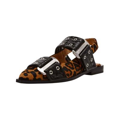 Ballerina STEVE MADDEN "STEVE MADDEN Ballerinas Leder", Damen, Gr. 38, leopard, Leder, Schuhe Ballerina