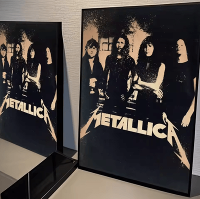 Inspire Picks Metallica Wall Poster Classic Rock Band Wall Art For Music Room & Bar Decor hei 2 20x25cm No Frame