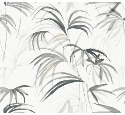Candice Olson Inky Black Palms Wallpaper