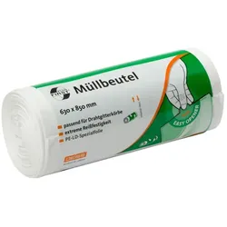Emil Deiss 36030 Müllbeutel FIRST PLUS weiss 80 L HDPE Material, 630x850 mm