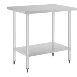 Nisbets Essentials Edelstahl Tisch 800 x 600mm