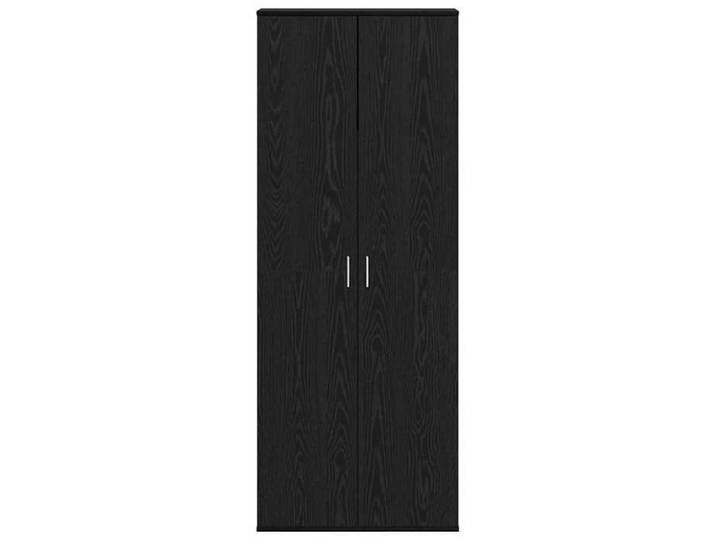 Elégant Buffet bahut Noir - Meuble Chêne noir 70x35x180cm - bois d'ingénierie PRO7015763301781