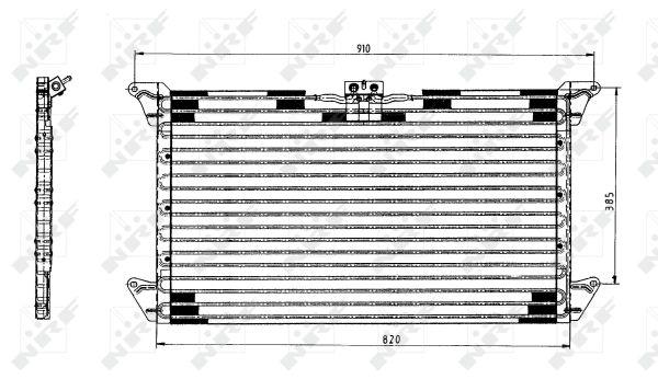 NRF Kondensator, Klimaanlage EASY FIT 35062