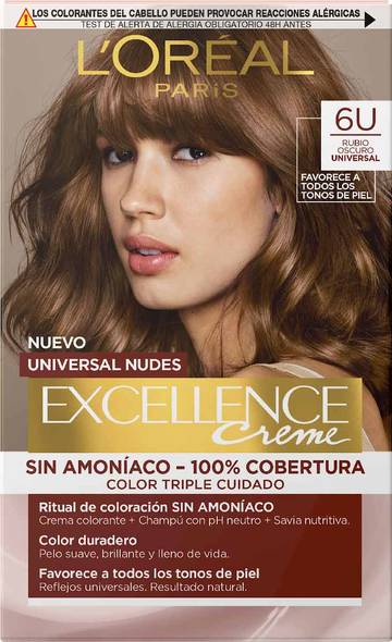 L'Oréal Paris Excellence Universal Nudes Triple Coloration 6U Dark