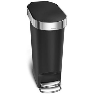 Simplehuman Mülleimer CW1390, schwarz, aus Kunststoff, 40 Liter