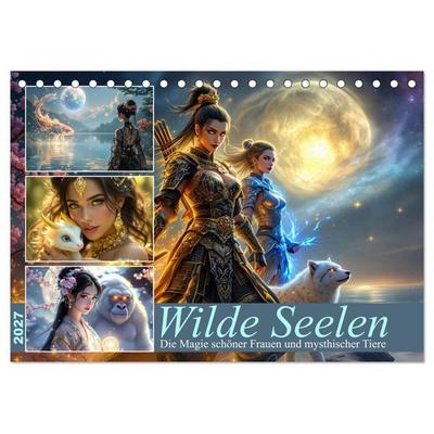 Wilde Seelen (Tischkalender 2027 DIN A5 quer), CALVENDO Monatskalender
