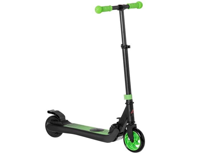 Homcom E-Scooter Verstärktes Nylon Aluminium Grün Schwarz, Kunststoff, 36.5x80x71 cm, unisex, Freizeit & Co, Gartenspielzeug, Kinder-Elektrofahrzeuge