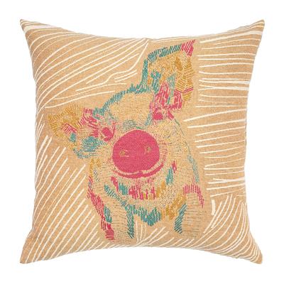Dekokissen PAD "WILD PIG", bunt (multi), B:45cm L:45cm, Baumwolle, Polyacryl, Polyester, Dekokissen_Sitzkissen_Kissenhüllen, made in europe