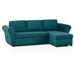 BOOOM Ecksofa mit Funktion Lasse Stoff Teal