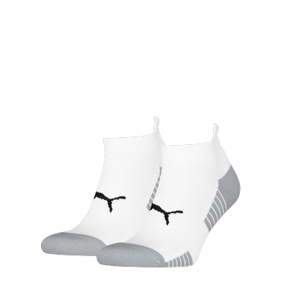 Sneakersocken PUMA "PUMA UNISEX SPORT CUSHIONED SNEAKER 2P", Herren, Gr. 39-42, weiß, Materialmix, normal, Socken Sneakersocken, Gepolsterte Sohle, niedriger Schnitt