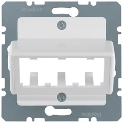 Berker 142709 Zentralplatte für 3 Mini-Com Module pw