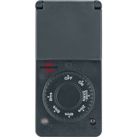 Zeitschaltuhr mit Dämmerungssensor DDT IP 44 anthrazit