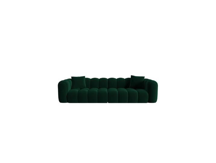 4-Sitzer Design Sofa „Clotilde“ Samt Flaschengrün CXL by Christian Lacroix