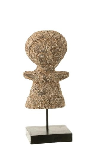 J-Line Ying D'albasia standbeeld - hout - naturel - klein
