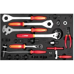 Unior, Werkzeugkoffer, 1600SOS25 Werkzeugset, 20-tlg., SOS-Modul schmal, 364x564mm, red (20 Teile)