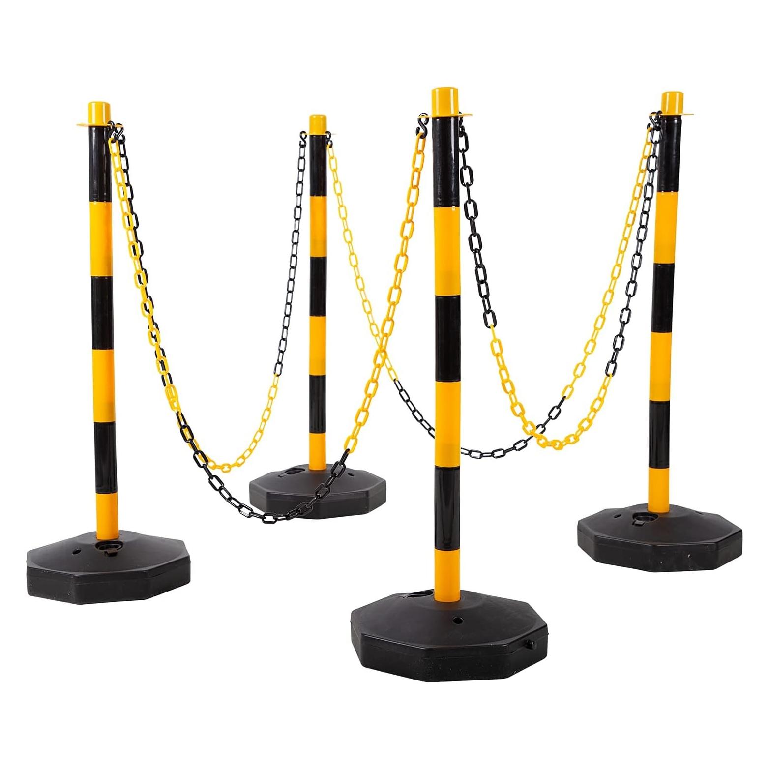 KS Tools Absperrpfosten-Satz mit Kette, 13-tlg (117.1550)