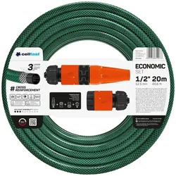 Cellfast - Bewässerungsset ECONOMIC mit 12,5mm Durchmesser und einer Länge von 20 Metern