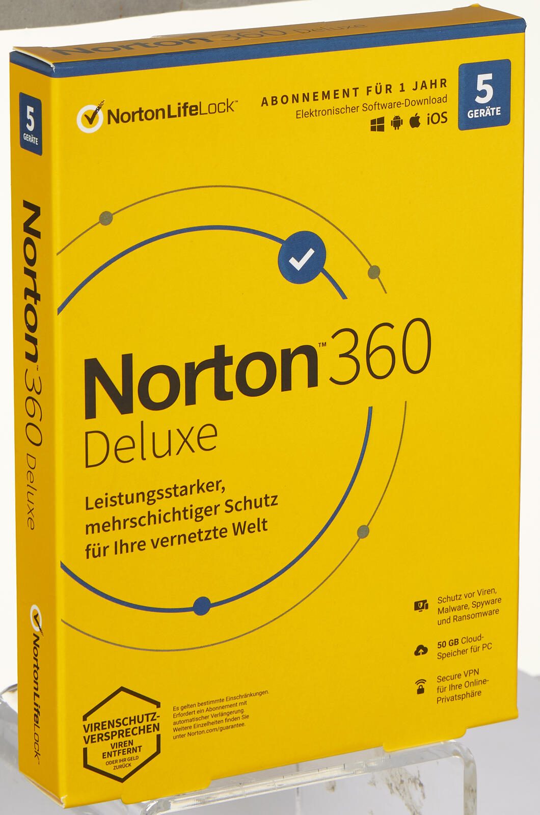 Norton 360 Deluxe Sicherheitssoftware Vollversion (PKC) 21405824