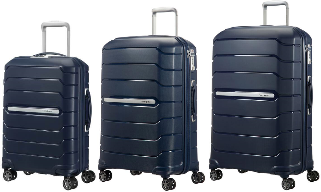 Samsonite Flux 3 Piece Suitcase Set - Navy Blue