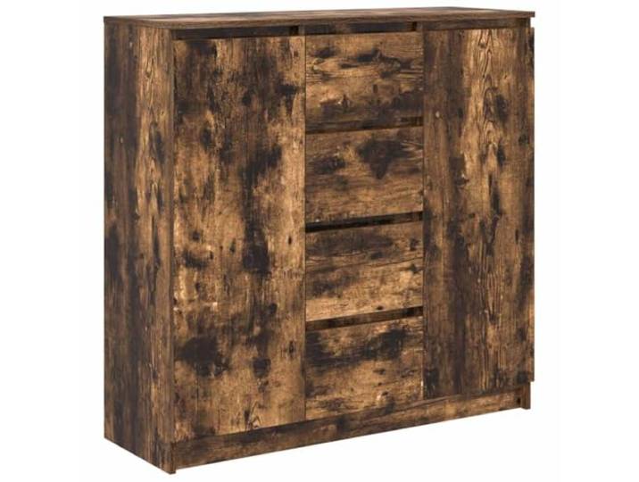 Kaorsrow Sideboard Räuchereiche Kommode mit Schubladen 100,5x35x98,5 cm Vielseitiger Anrichteschrank für Wohnzimmer und Flur mit reichlich Platz für Bücher und Dekoration.