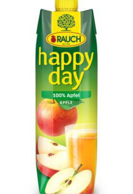happy day Fruchtsaft, 100 % Apfel, 6 x 1 l